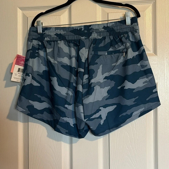 Kanu NWT women’s blue camo unlined swim/beach shorts size 12 - Picture 6 of 9